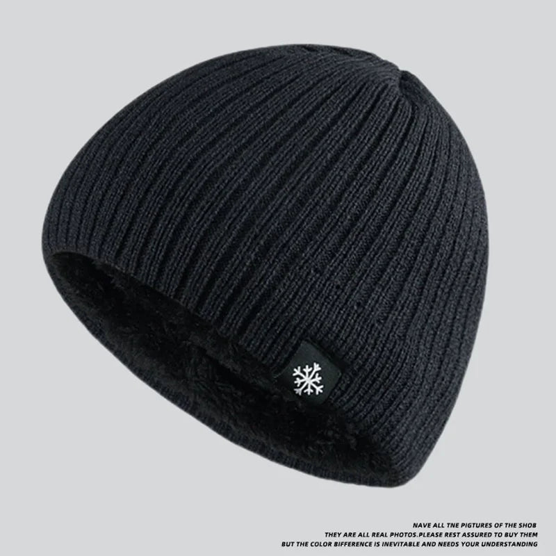 Fleece-Lined Winter Beanie Hat with Plush Interior for Men and Women - Thick Insulated Knit Cap for Skiing, Snowboarding, Outdoor Sports | Lonoma