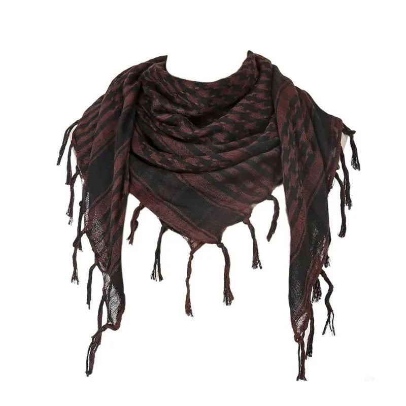 Desert Shemagh Scarf Square Tactical Headwrap for Men Women Outdoor Hiking Camping Windproof Neck Wrap Keffiyeh Style | Lonoma