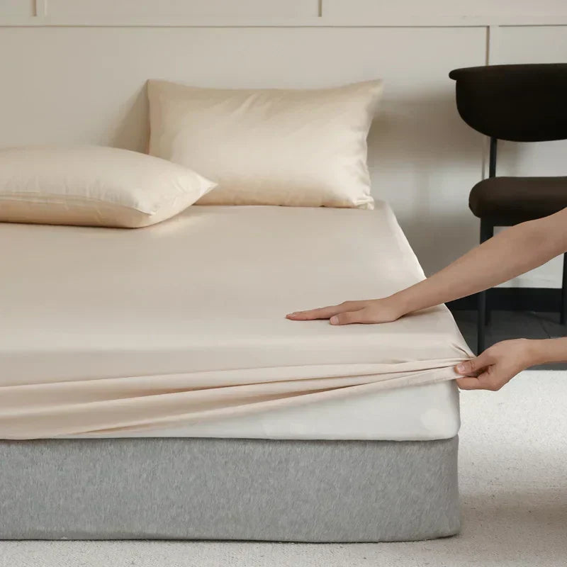 Pure Silk Fitted Sheet Set – Temperature Regulating, Skin-Friendly Bedding for Year-Round Comfort | Lonoma