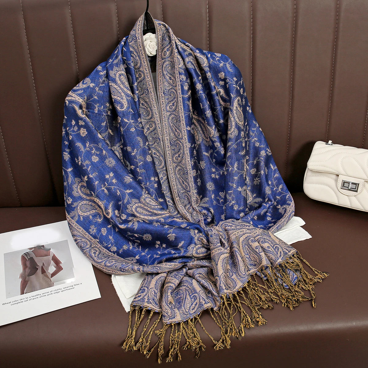 Soft Cashmere-Feel Scarf for Women – Warm Oversized Pashmina Wrap Shawl for Fall Winter Layering | Lonoma