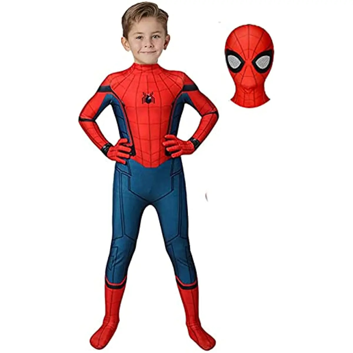 Children's Spider-Man Superhero Costume — Red & Blue Fancy Dress for Costume Parties & Halloween | Koossa