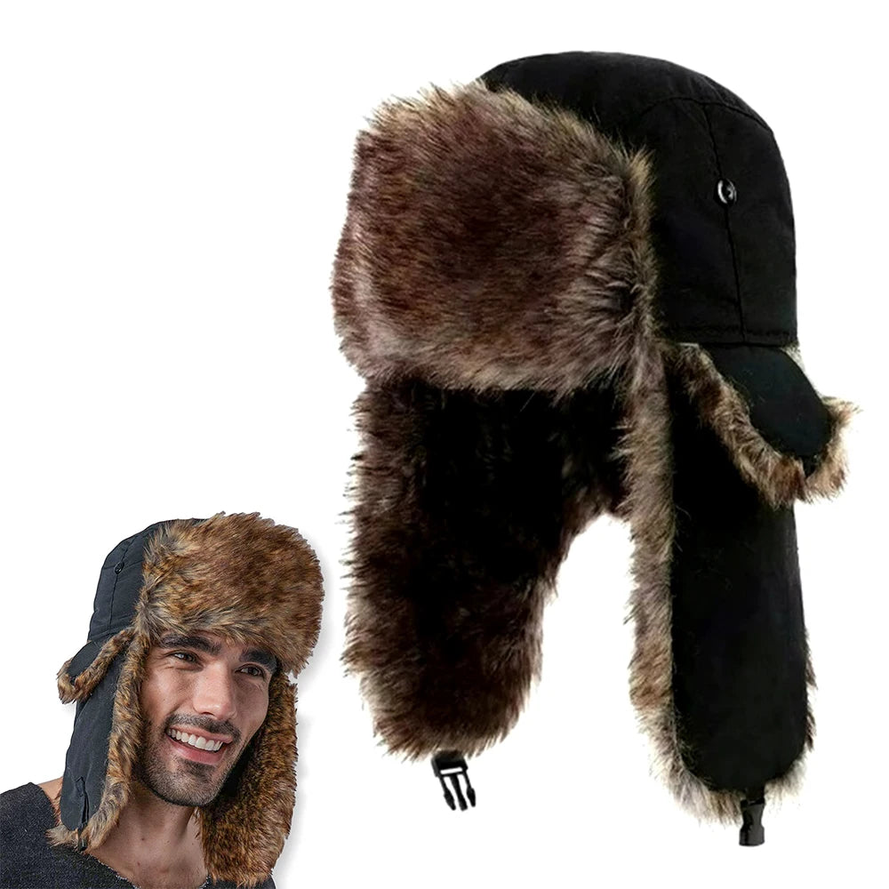Winddichte winterbombermutsen met oorbescherming, warme outdooraccessoires, dikke balaclava, verdikte warme sneeuwmuts voor mannen en vrouwen