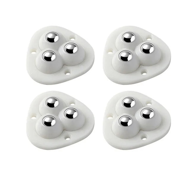 Roulettes adhésives pivotantes 360° pour meubles lourds armoires tables charge maximale 100 kg sans perçage | Koossa