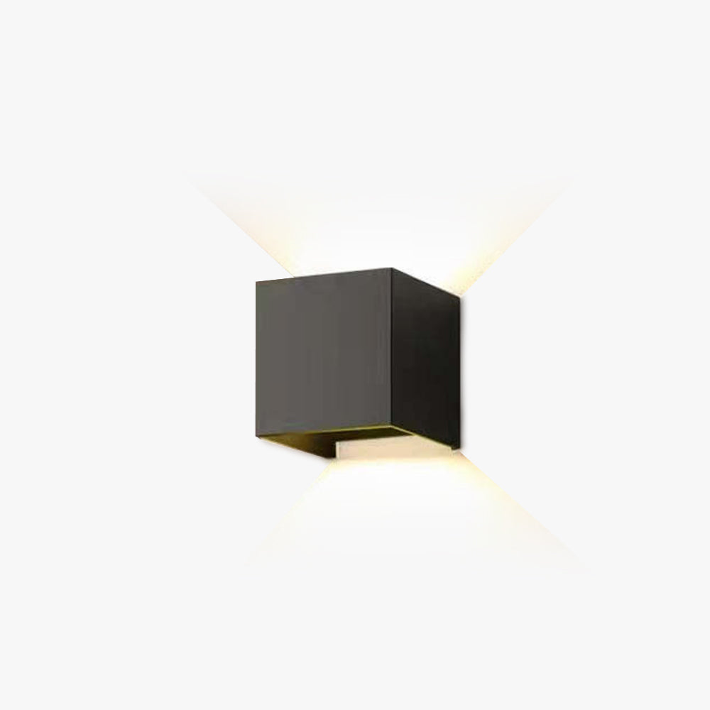 LED Outdoor Wall Sconce Metal Square Adjustable Light Fixture Waterproof IP65 for Patio Garden Porch Entryway Corridor Exterior | Lonoma