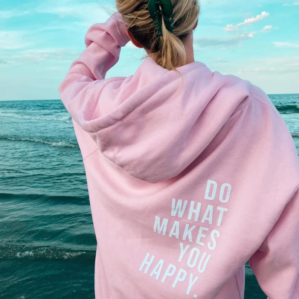 Women's Oversized Hoodie with Inspirational Slogan — Relaxed Fit Hooded Sweatshirt for Casual Everyday Wear | Koossa