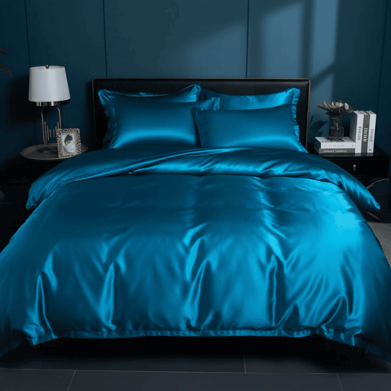 Pure Mulberry Silk Sheet Set 22 Momme Breathable Hypoallergenic Bedding for Temperature Control Smooth Hair & Skin | Lonoma