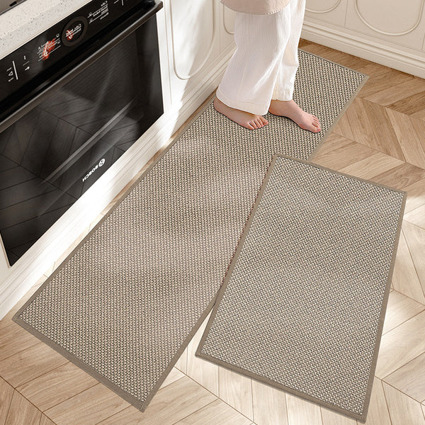 Anti-Fatigue Kitchen Mat Set 2-Piece Cushioned Foam Runner Rugs, Non-Slip Washable Floor Mats for Sink, Stove & Standing Prep | Lonoma