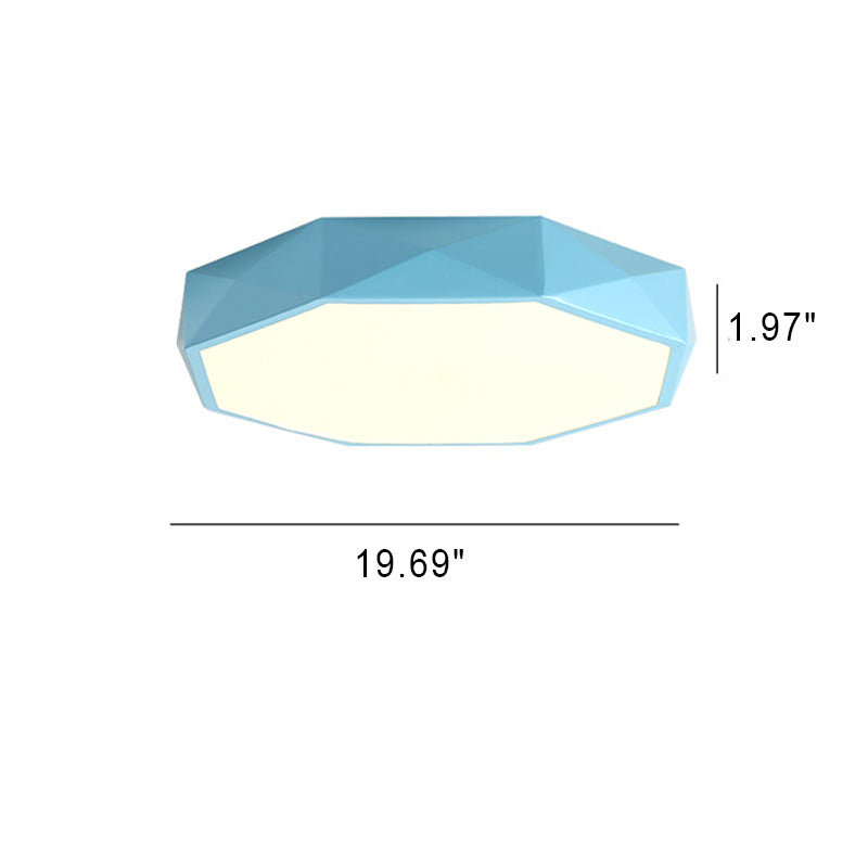 Plafonnier LED scandinave abstrait en acryle et fer pour salon chambre couloir lumière chaleureuse moderne | Koossa