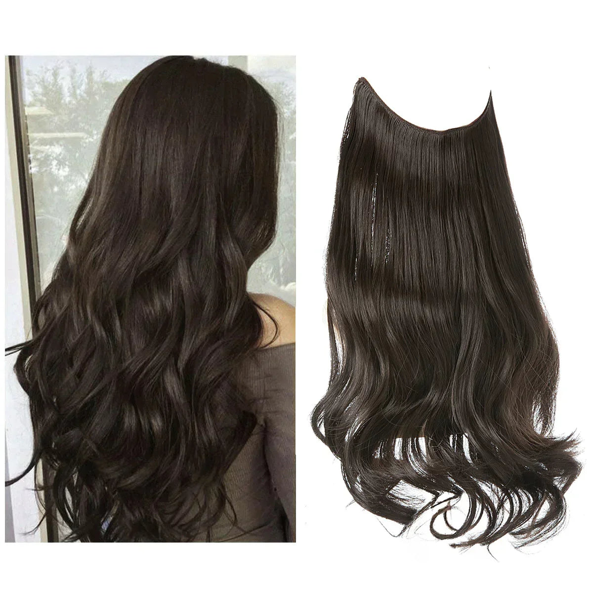 100% Human Hair Extensions, Straight, Natural Shine, Heat-Safe Hair Pieces for Added Volume and Length, Blonde Brown Red Shades | Lonoma