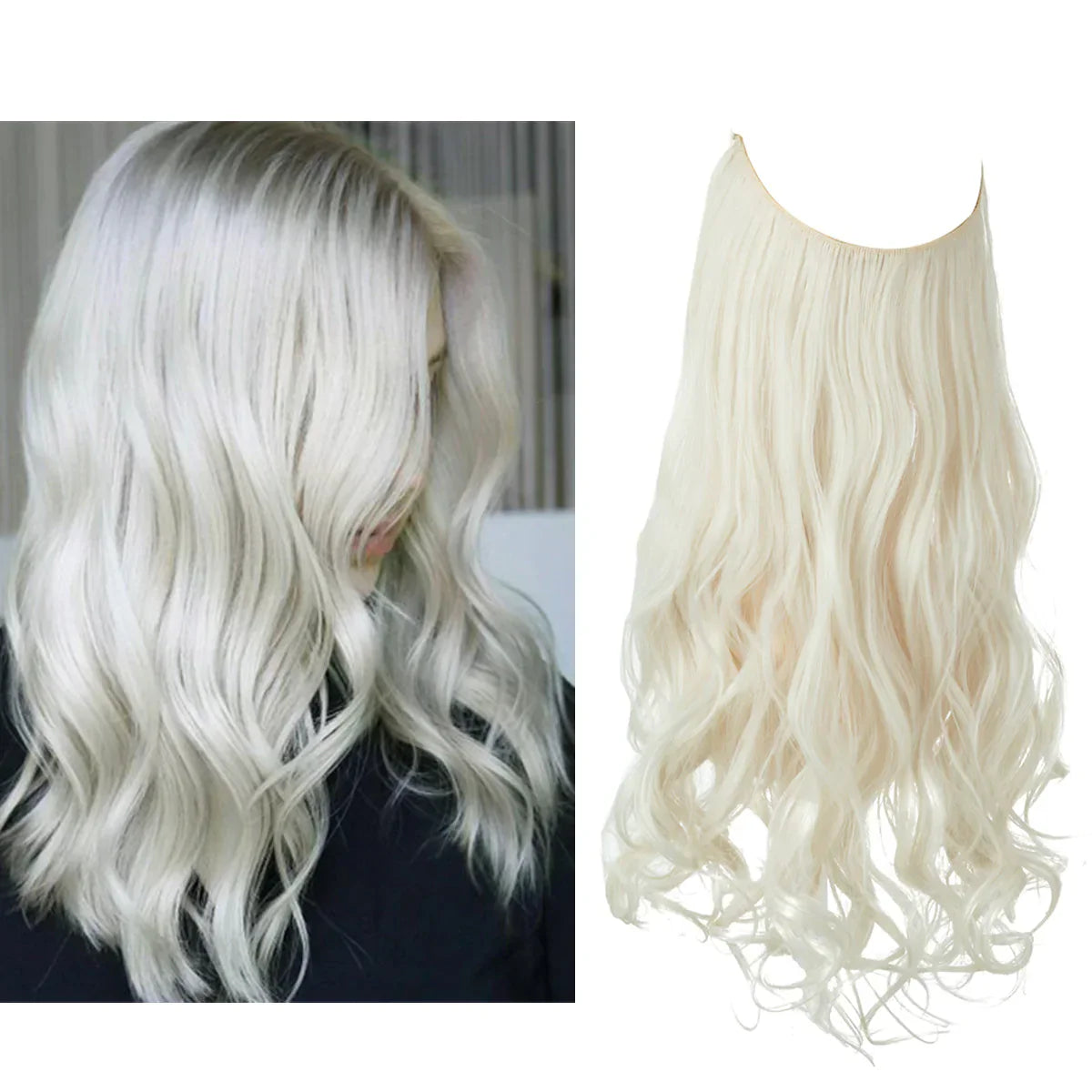 Women's Blonde Human Hair Extensions — Natural Wavy Volume for Effortless Length & Styling | Koossa