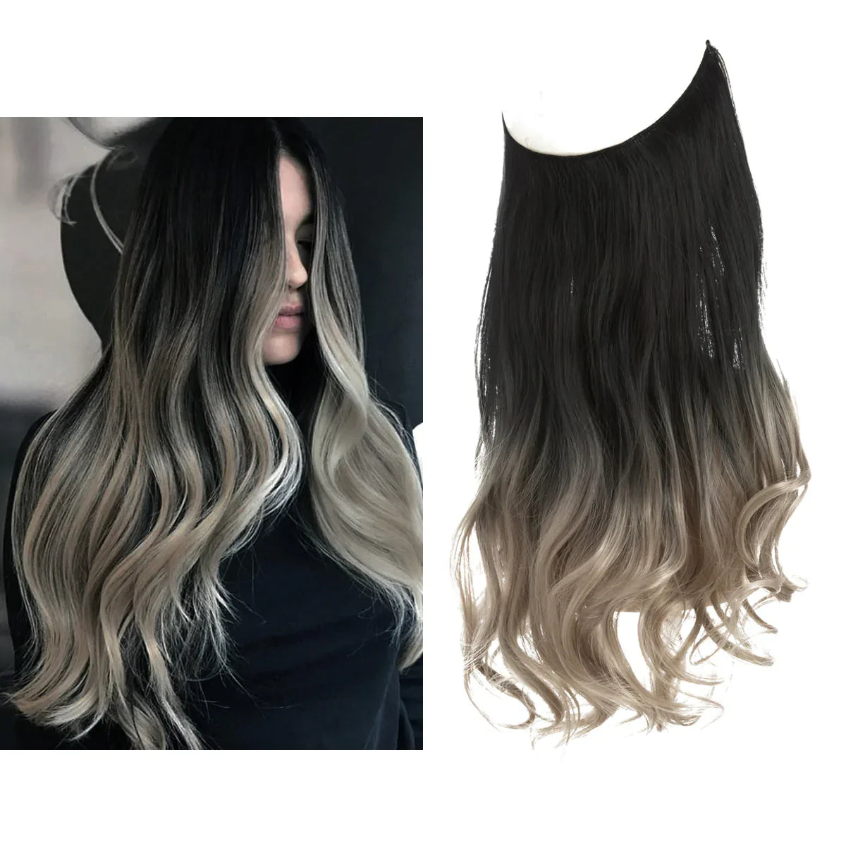 Women's Blonde Human Hair Extensions — Natural Wavy Volume for Effortless Length & Styling | Koossa