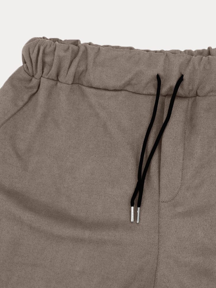Relaxed Linen-Blend Tracksuit Set – Overshirt Jacket and Pull-On Trousers in Relaxed Fit – Casual Loungewear for Weekend Travel and Leisure | Koossa