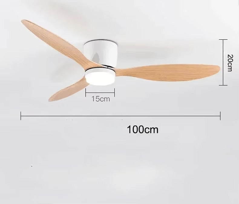 42 Inch Ceiling Fan with Dimmable LED Light, Reversible 3-Speed Quiet Motor, Modern Low Profile Fan for Bedroom, Living Room & Office | Lonoma