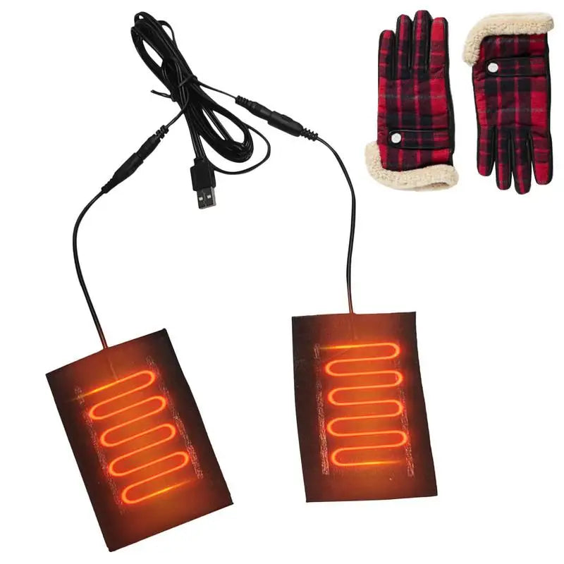 USB Heated Glove Inserts Carbon Fiber Hand Warmers 5V Portable Heat Pads Winter Heating Panels for Ski Gloves, Work Gloves, Cold Weather | Lonoma
