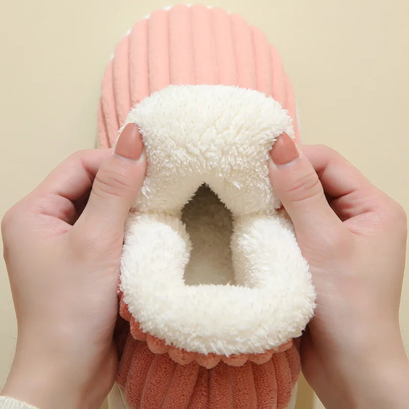 Plush Slippers for Women Men Indoor House Shoes Fuzzy Faux Fur Slip-On Soft Sole Winter Warm Cozy Footwear Home Bedroom Slides | Lonoma