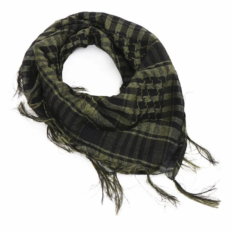 Desert Shemagh Scarf Square Tactical Headwrap for Men Women Outdoor Hiking Camping Windproof Neck Wrap Keffiyeh Style | Lonoma