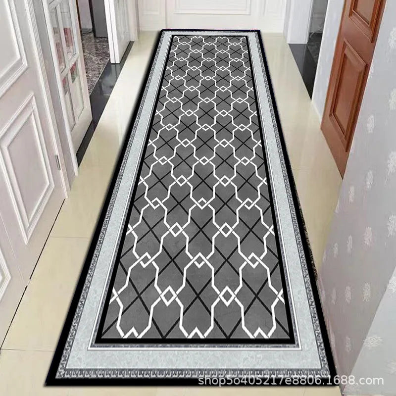 Moroccan Geometric Runner Rug Washable Non-Slip Hallway Carpet for Entryway Kitchen Corridor Long Area Rug Custom Lengths Available | Lonoma