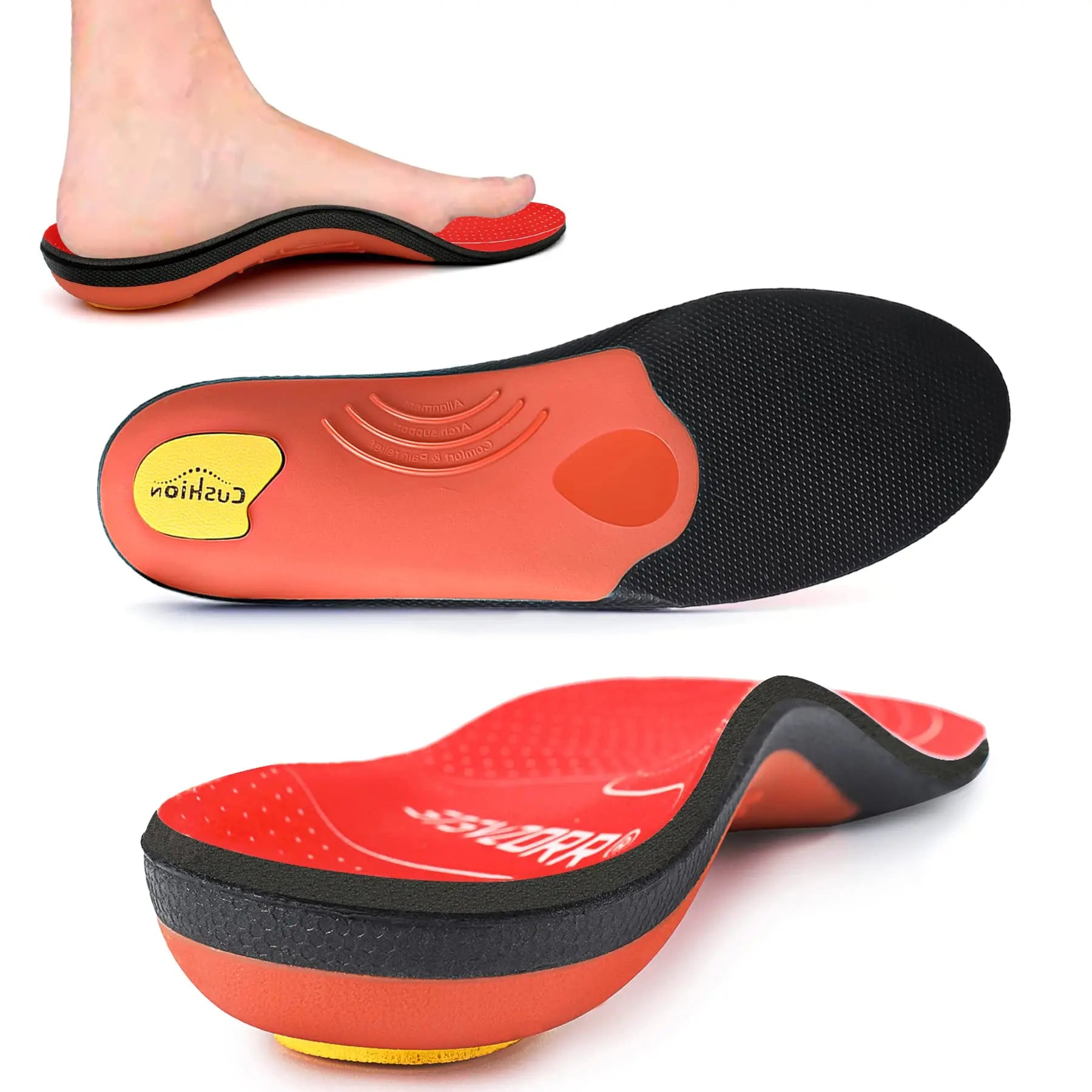 Orthopedic Insoles with Arch Support for Plantar Fasciitis Relief and All-Day Comfort — Men's & Women's | Koossa