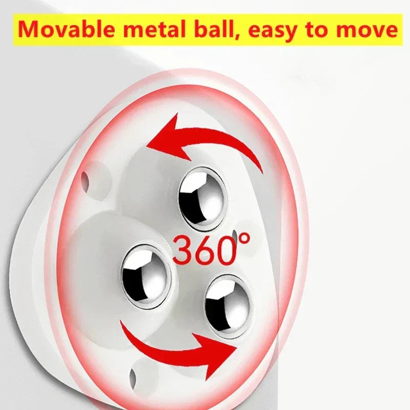 Roulettes adhésives pivotantes 360° pour meubles lourds armoires tables charge maximale 100 kg sans perçage | Koossa