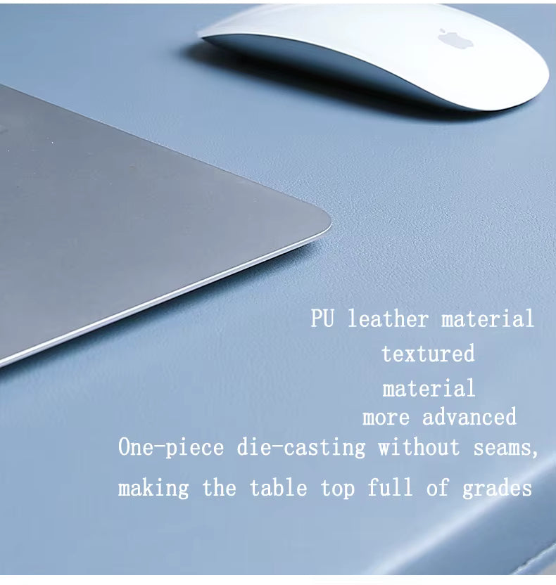 Desk Pad with Wrist Rest Cushion – Faux Leather Mouse Pad for Office Gaming Computer Workstation Non-Slip Base Waterproof | Lonoma
