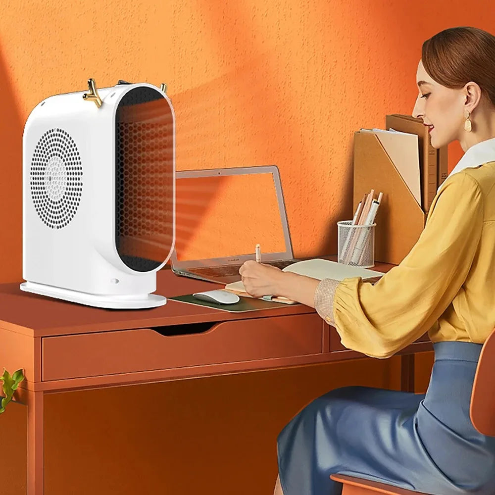 Compact 500W Electric Space Heater with Tip-Over Protection & Auto Shutoff for Home Office Bedroom | Lonoma