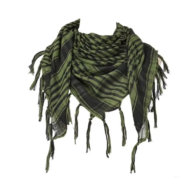 Desert Shemagh Scarf Square Tactical Headwrap for Men Women Outdoor Hiking Camping Windproof Neck Wrap Keffiyeh Style | Lonoma