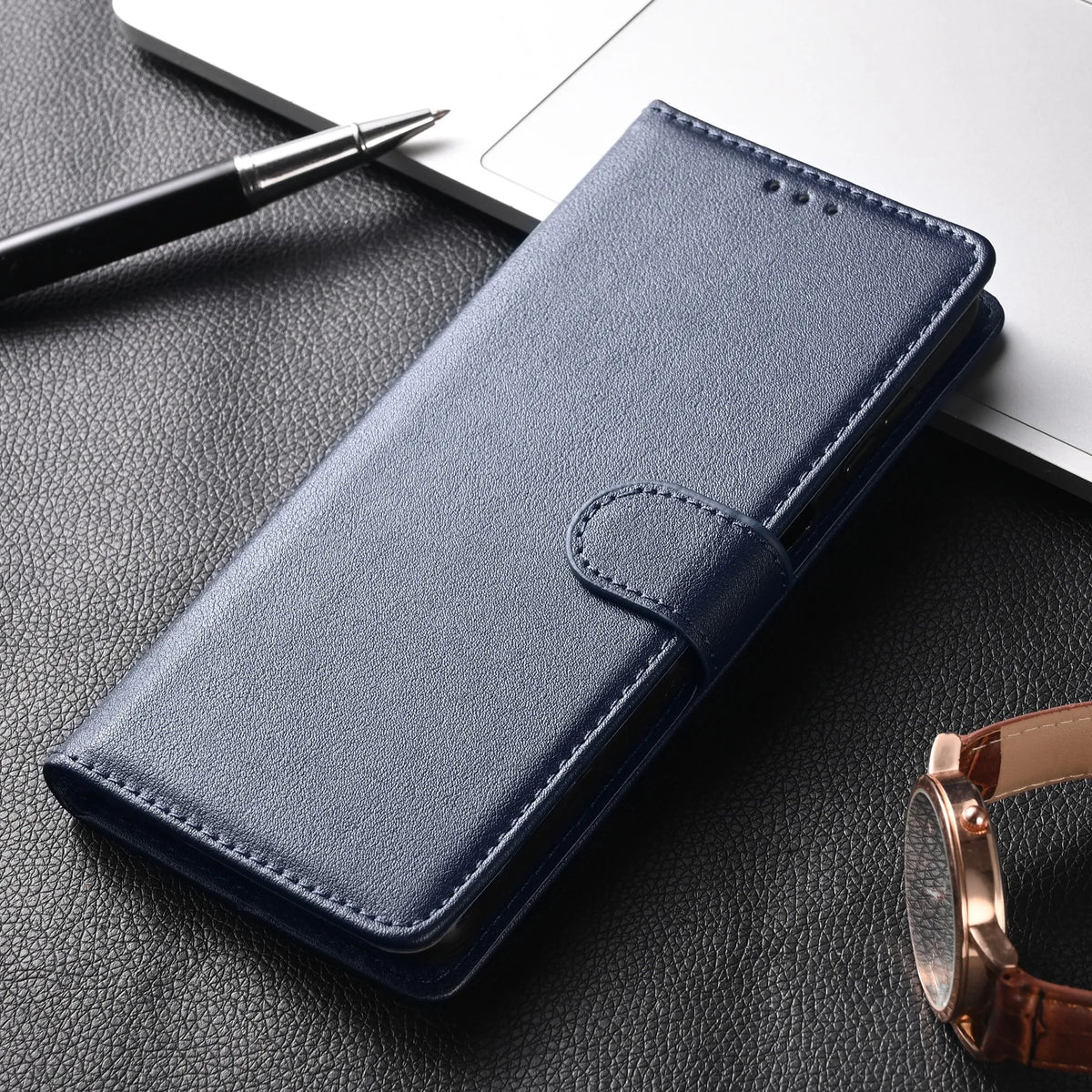 Flip Wallet Phone Case with Card Slots and Kickstand – Vegan Leather Magnetic Folio Cover for Everyday Protection and Convenience | Lonoma