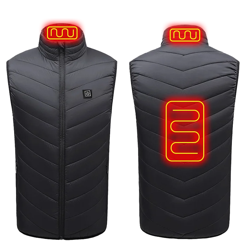 USB Heated Vest with 21 Warming Zones for Men & Women - Electric Thermal Body Warmer Sleeveless Jacket for Winter Outdoor Activities | Lonoma