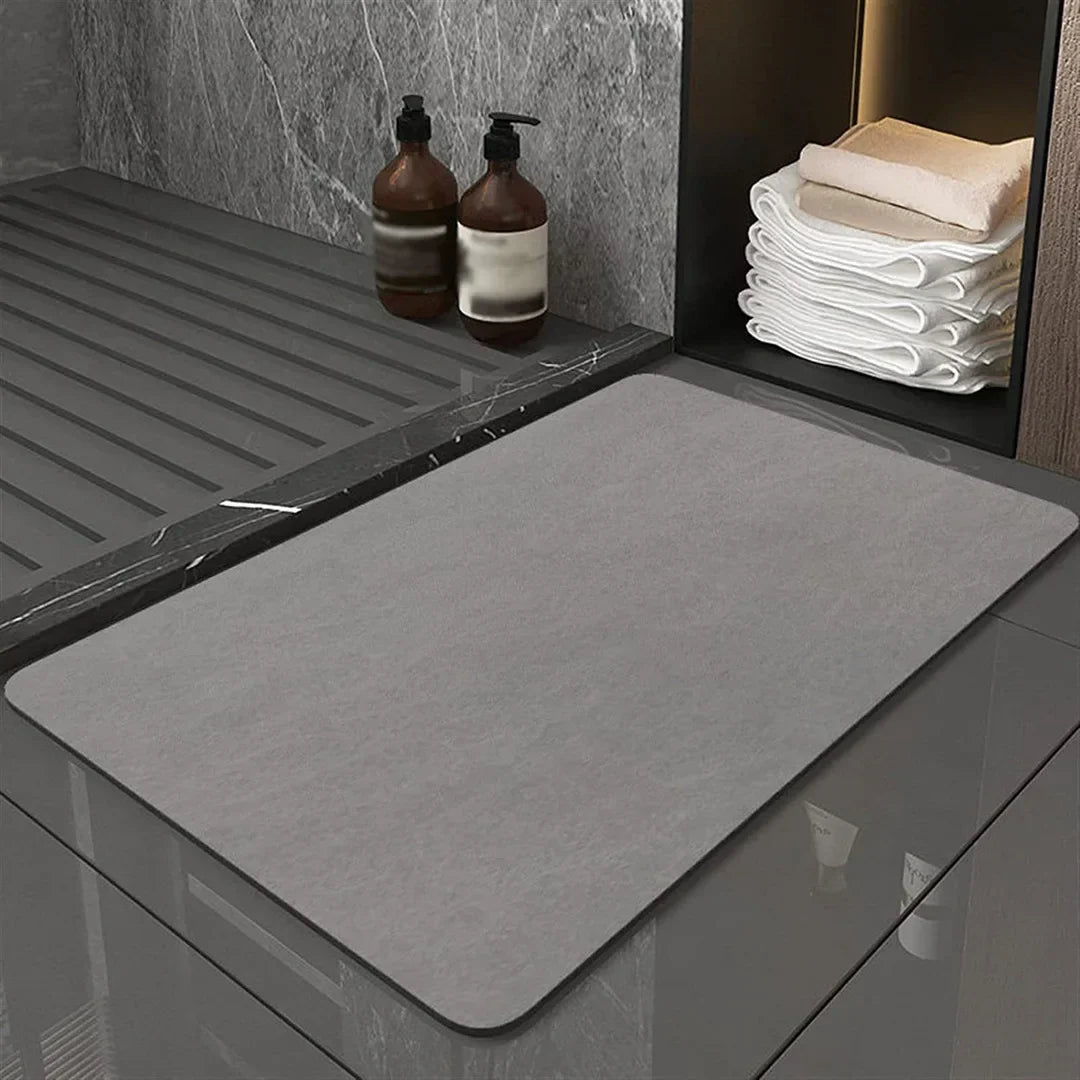 Tapis de bain en terre de diatomée absorbant ultra-rapide 40 × 60 cm antidérapant écologique séchage instantané | Koossa