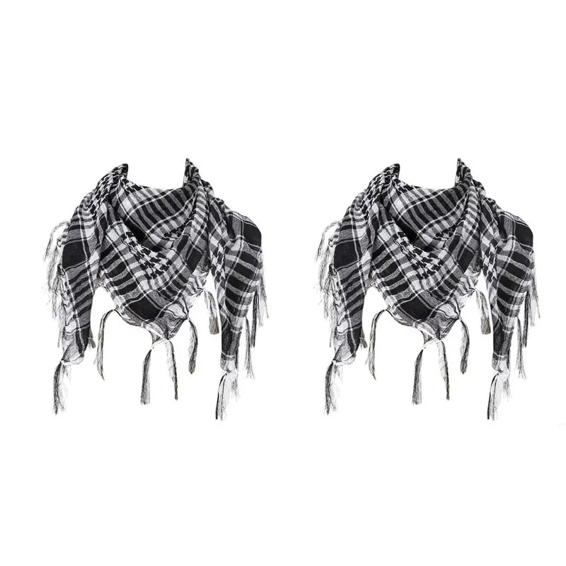 Desert Shemagh Scarf Square Tactical Headwrap for Men Women Outdoor Hiking Camping Windproof Neck Wrap Keffiyeh Style | Lonoma