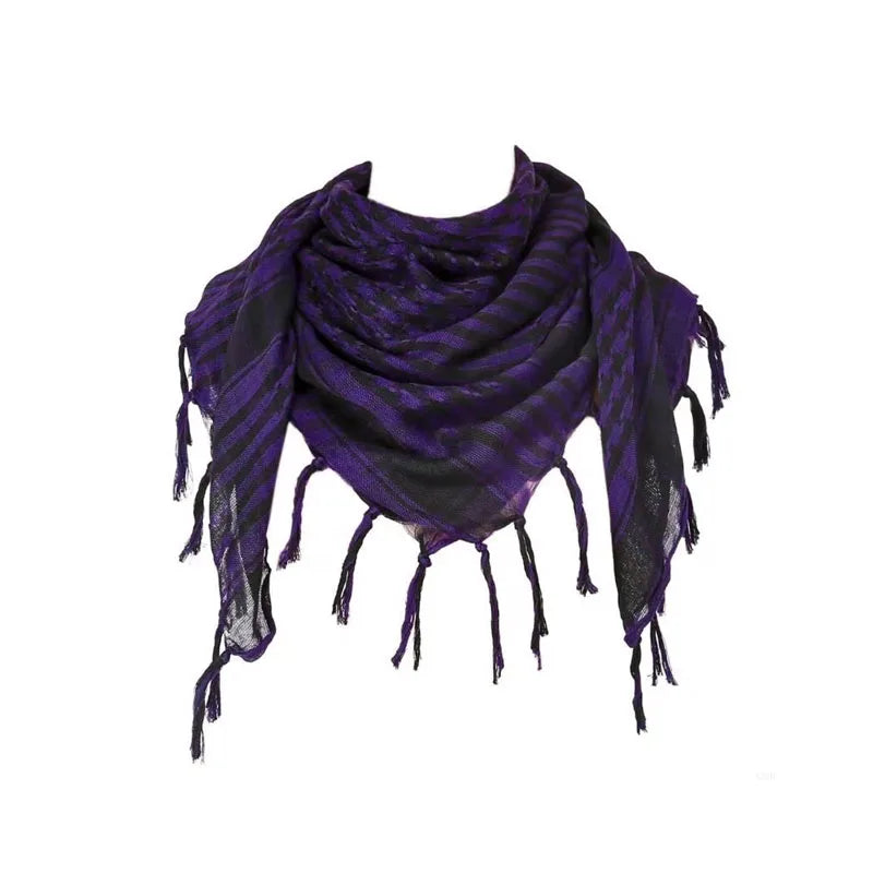 Desert Shemagh Scarf Square Tactical Headwrap for Men Women Outdoor Hiking Camping Windproof Neck Wrap Keffiyeh Style | Lonoma