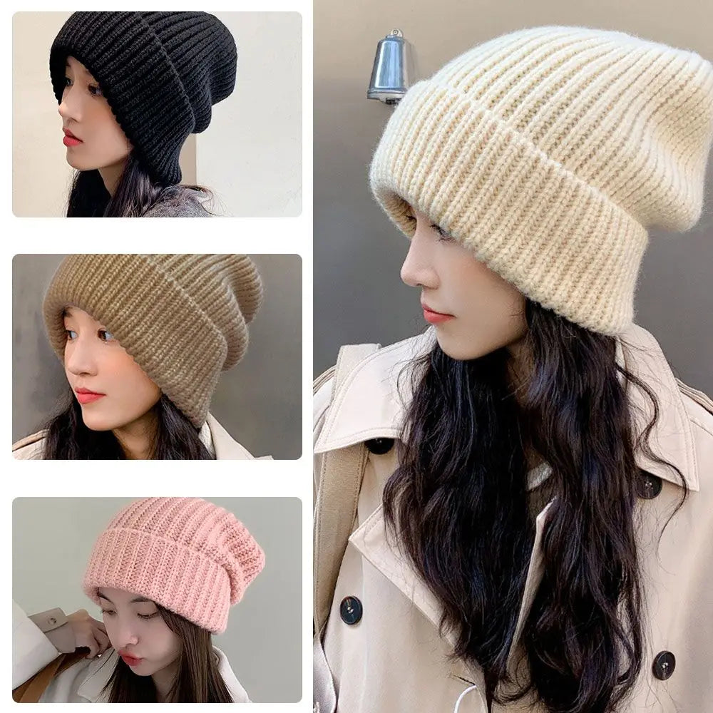 Unisex Knit Beanie Hat – Soft Cotton Skull Cap for Winter – Stretchy One Size Fits All – Everyday Warm Headwear for Men and Women | Lonoma