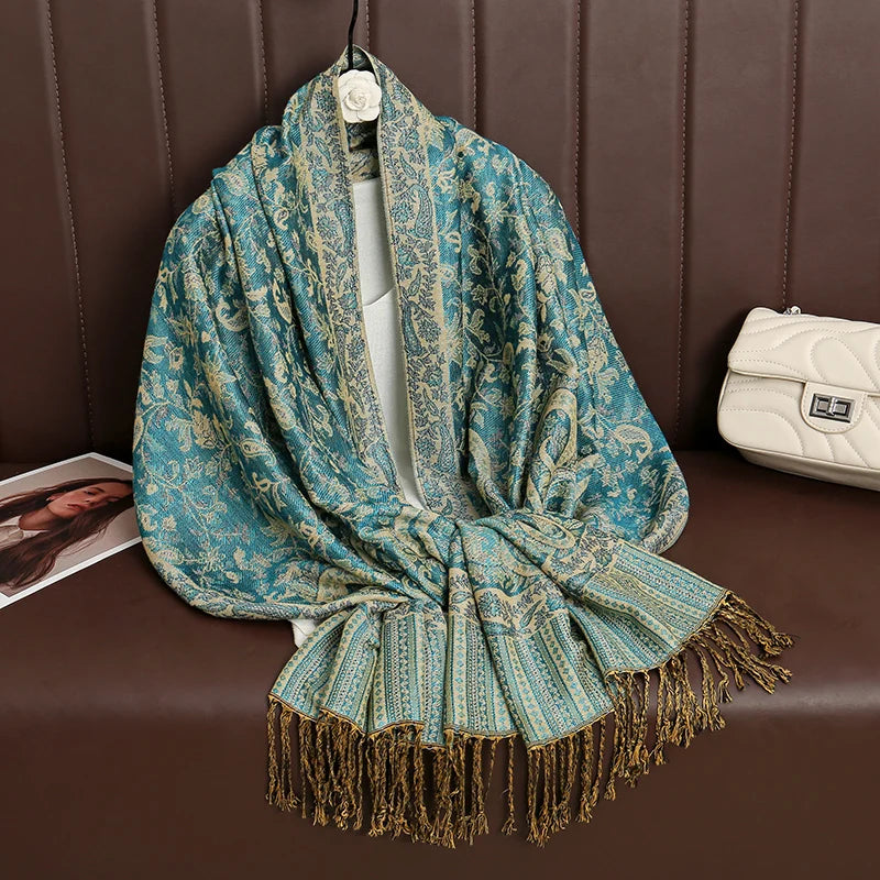 Soft Cotton Blend Wrap Scarf for Women – Lightweight Oversized Shawl for Fall & Winter – Solid Color Pashmina Accessory | Lonoma