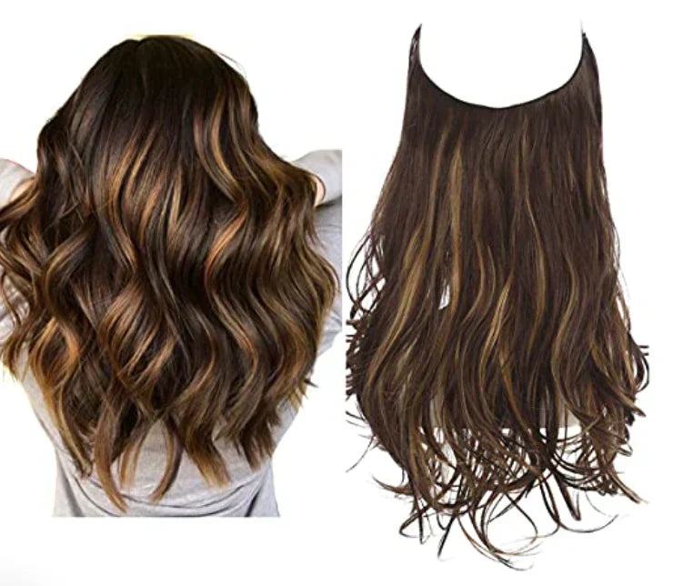 Clip-In Human Hair Extensions, 14-18 in Remy Hair, Natural Straight Seamless Blend for Added Volume and Length, Heat Styling Friendly | Lonoma