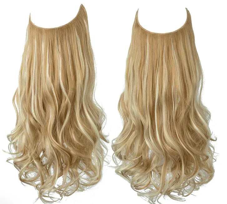 Women's Blonde Human Hair Extensions — Natural Wavy Volume for Effortless Length & Styling | Koossa