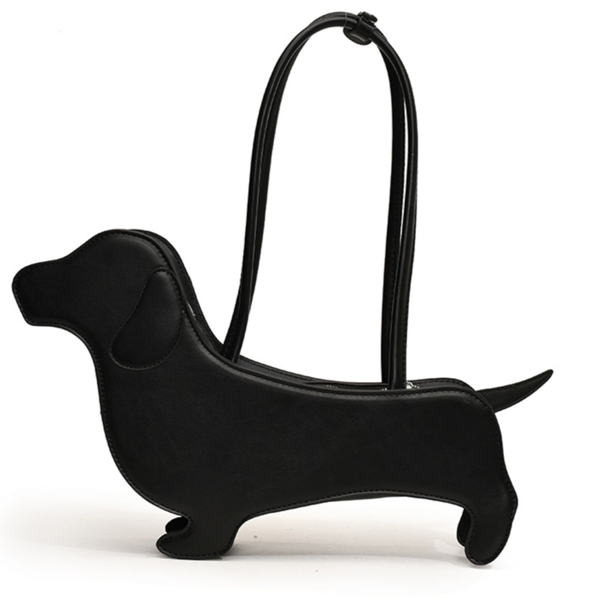 Dachshund Shaped Handbag Novelty Shoulder Bag Women Structured Tote Sausage Dog Purse Adjustable Strap Dachshund Lover Gift Bag | Koossa