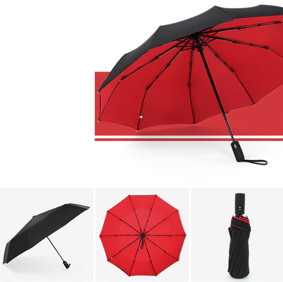 Windproof Inverted Umbrella with Auto-Open Button for Rain & Sun Protection – Reverse Close Design | Lonoma
