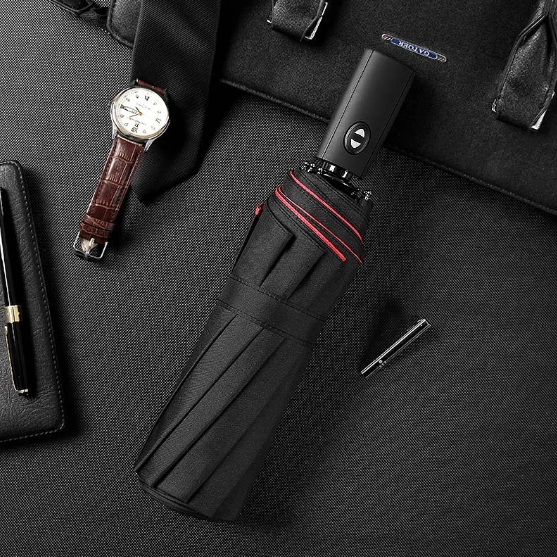 Windproof Inverted Umbrella with Auto-Open Button for Rain & Sun Protection – Reverse Close Design | Lonoma