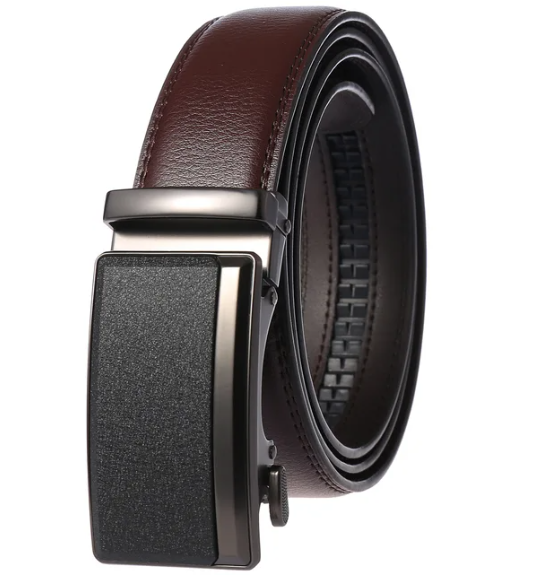 Men's Automatic Buckle Belt — Refined Leather Belt for Business & Formal Occasions | Koossa