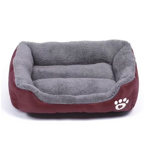 Soft Dog Bed Washable Fleece Oxford Warm Square Pet Bed Small Medium Large Dogs Cats M L XL XXL 54cm 66cm 80cm 95cm Multiple Colours | Koossa