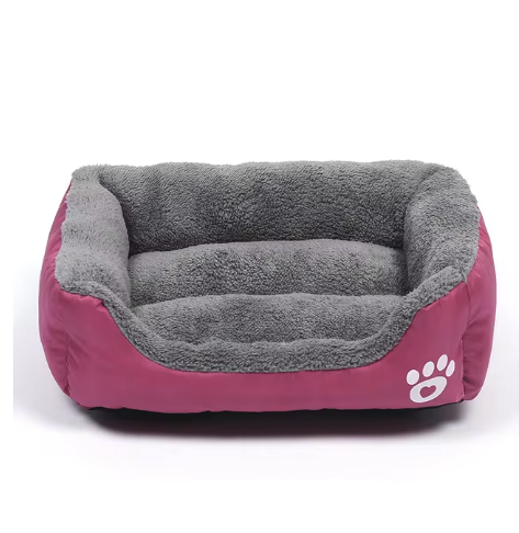 Soft Dog Bed Washable Fleece Oxford Warm Square Pet Bed Small Medium Large Dogs Cats M L XL XXL 54cm 66cm 80cm 95cm Multiple Colours | Koossa