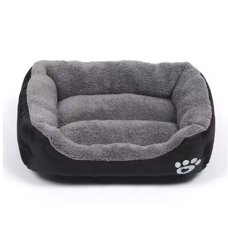 Soft Dog Bed Washable Fleece Oxford Warm Square Pet Bed Small Medium Large Dogs Cats M L XL XXL 54cm 66cm 80cm 95cm Multiple Colours | Koossa