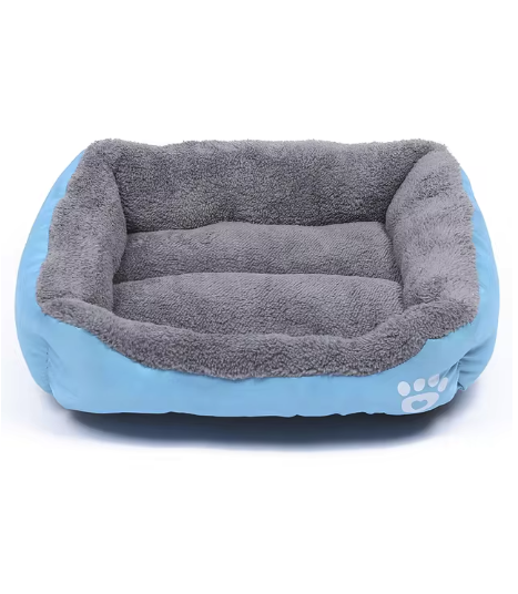 Soft Dog Bed Washable Fleece Oxford Warm Square Pet Bed Small Medium Large Dogs Cats M L XL XXL 54cm 66cm 80cm 95cm Multiple Colours | Koossa