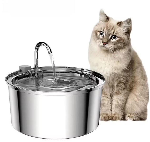 Automatic Pet Water Fountain Stainless Steel 3L Cat Dog USB Silent Filter Drinking Fountain Dispenser Bowl Auto Pump | Koossa