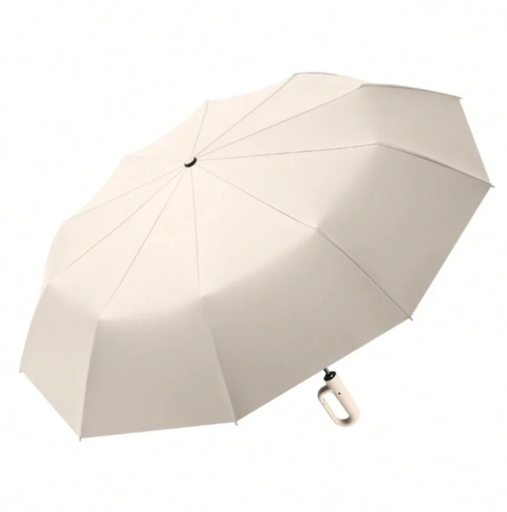 Compact Folding Umbrella with Safety Reflective Trim Windproof Lightweight Rain Protection for Commuting Travel Outdoor Activities Commuters | Lonoma