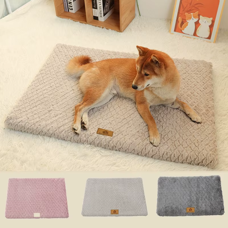 Orthopedic Dog Mat Memory Foam Plush Washable Flat Bed S M L XL XXL Small Large Dogs Cats Sofa Floor Mat Pressure Relief | Koossa