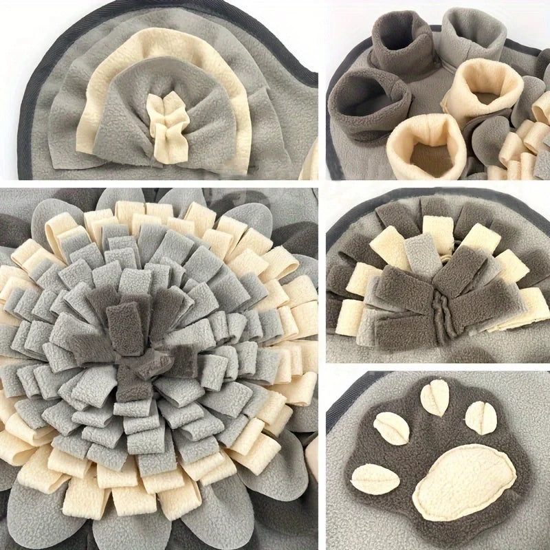 Dog Snuffle Mat Slow Feeder Puzzle Toy Interactive Feeding Washable Foraging Training 64cm | Koossa