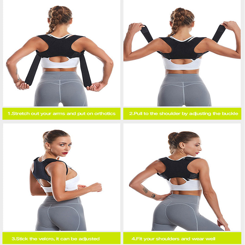 Adjustable Posture Corrector for Back and Shoulder Support – Ergonomic Upper Body Brace for Work and Daily Comfort | Lonoma