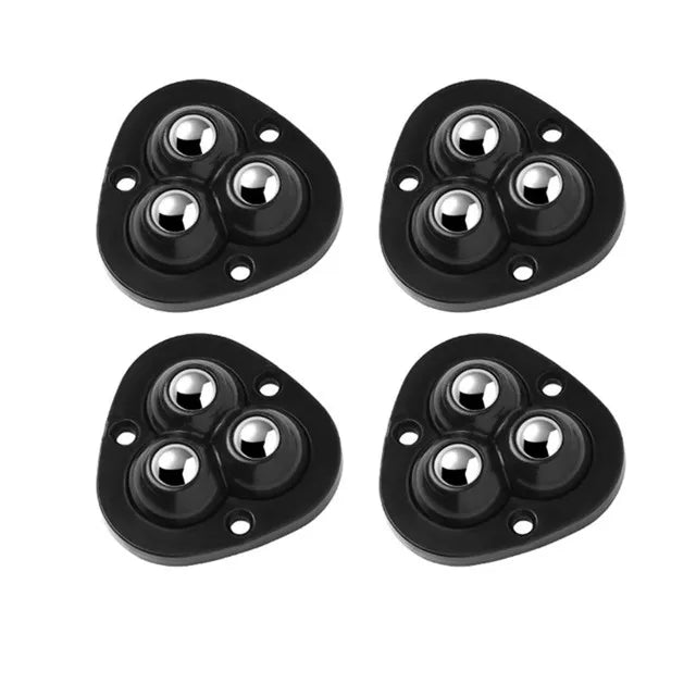 Roulettes adhésives pivotantes 360° pour meubles lourds armoires tables charge maximale 100 kg sans perçage | Koossa