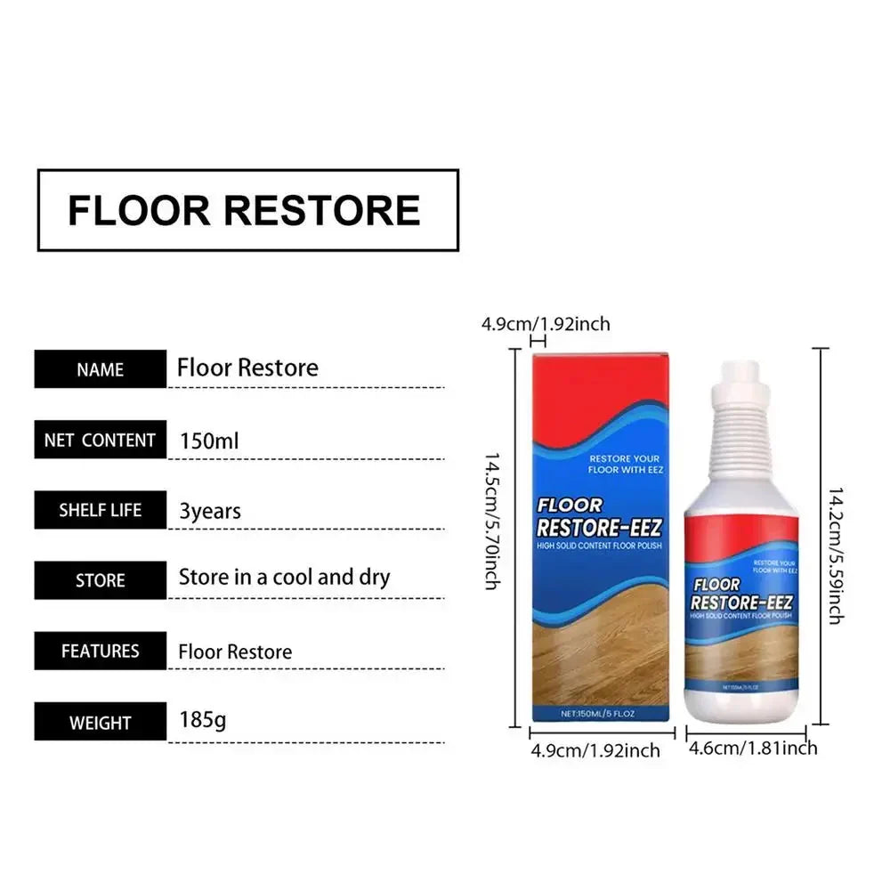 Hardwood Floor Restorer & Scratch Repair Liquid, 5 fl oz Wipe-On Polish for Wood, Parquet, Laminate & Engineered Floors | Lonoma
